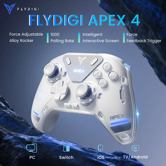 Flydigi APEX 4 Bluetooth Wireless Gamepad,Force Feedback Trigger Immersive Vibration,Game Controller For PC NS TV Mobile Games